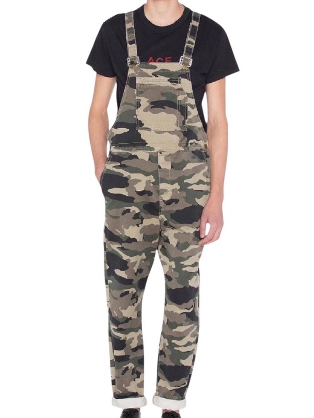 Rollas Mens Trade Overalls M Green Camo